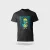 Póló kereknyakú Duck Off felirattal, 100% pamut 190g/m2, fekete, 2XL