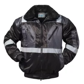   Pilóta Dzseki 4:1 (60%pamut) TOP FALCON 2 RF, fekete/szürke, 4XL