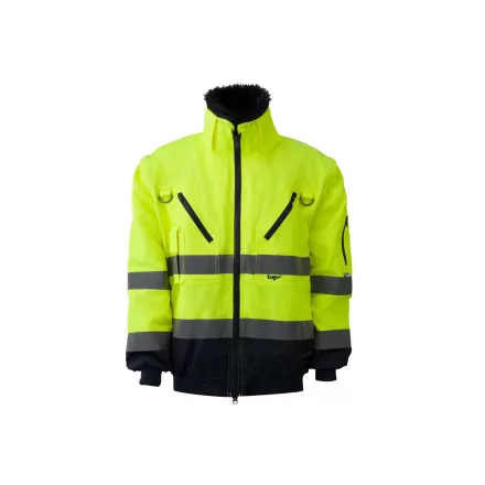 Pilóta Dzseki 4:1 (55%pamut) TOP FALCON FLUO, fluo sárga/sötétkék, M