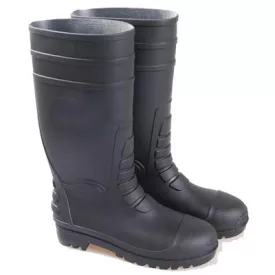   Csizma S5 SRA PVC acél orrmerevítő és talpbélés TOP GOLIAT, fekete, 40