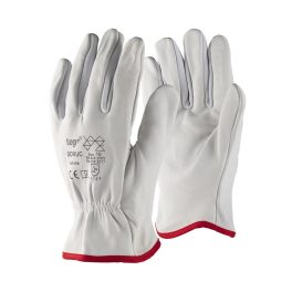 TOP GORUC kecskebőr védőkesztyű, gumírozott mandzsetta