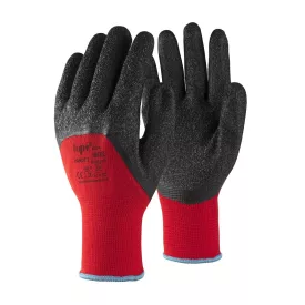 Védőkesztyű TOP HANDY 2 latex mártás piros/fekete 9