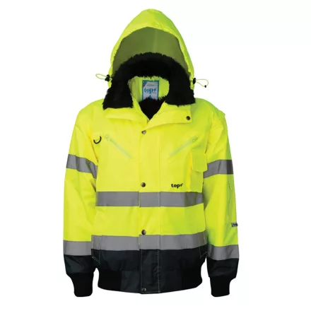 Pilóta dzseki 4:1 (100%poliészter) TOP HAWK FLUO, fluo srága/sötétkék, 2XL