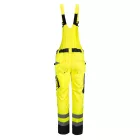 Munkanadrág melles jólláthatósági, 65% poliészter, 35% pamut, fényvisszaverő csíkok, multifunkciós zsebek, fluosárga, S