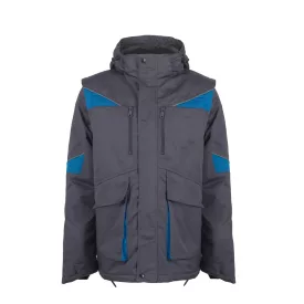   Munkakabát téli (65%poliészter 35%pamut) TOP NOVA, szürke, 4XL