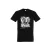 Póló (kos mintával) kereknyakú (100%pamut 190gr/m2) TOP, fekete, 2XL