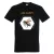 Póló (méhecske mintával Bee Happy) kereknyakú TOP, deep black, S