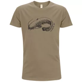   Póló (harcsa mintával) kereknyakú (100%pamut 190gr/m2) TOP, khaki, M