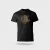 Póló (vaddisznó mintával) kereknyakú TOP, deep black, S