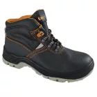 Munkavédelmi bakancs S1P acél orrmerevítő/talplemez TOP PROTECT MID, fekete, 45