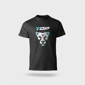   TOP RFL fényvisszaverős logózott kereknyakú póló, fekete, 4XL