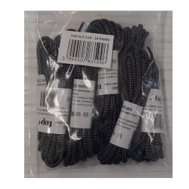   Cipőfűző 110cm hosszú hengeres strapabíró (100%nylon) TOP, fekete/fehér