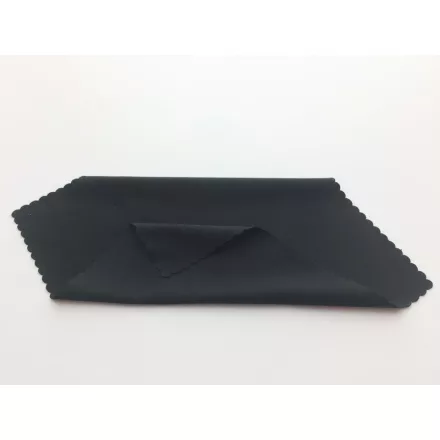 Szemüveg törlőkendő 15x15cm 12db/csomag (100%poliészter) TOP, fekete