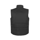 TOP VEST BASIC bélelt mellény, 80% poliészter, 20% pamut, multifunkciós zsebek, fekete, M
