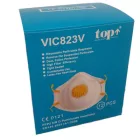 NEM ORVOSTECHNIKAI ESZKÖZ! Maszk ffp2 szelepes TOP VIC823V, fehér/sárga