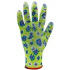 TOP PU FLOWER PU MÁRTOTT VÉDŐKESZTYŰ, GUMÍROZOTT MANDZSETTA ÉS VIRÁG MINTÁZATTAL