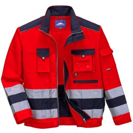 TX50RNRS, TX50 Texo Hi-Vis kabát, Jólláthatósági, Piros/kék, S