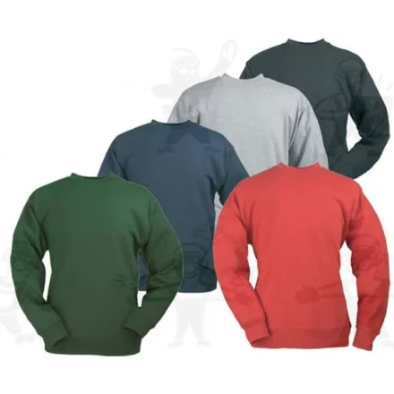 Coverguard back up KAUS 50% pamut 50% poliészter környakas zöld pulóver KAUVB ***KIFUTÓ***