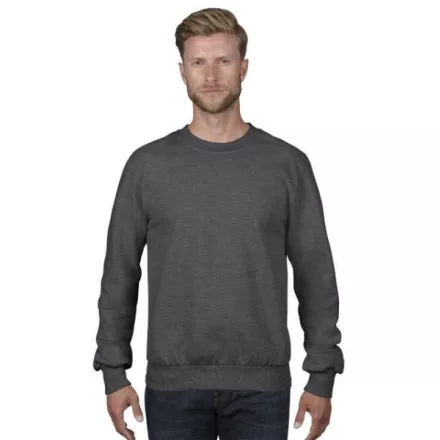 an72000hdg-s, ANVIL (AN72000)  hosszú ujjú férfi pulóver fésült pamut poliészter pamut környakas,