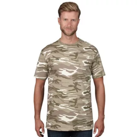 an939cms-s, ANVIL (AN939) nyári rövid ujjú férfi póló, környakas oldalvarrott terepmintás,