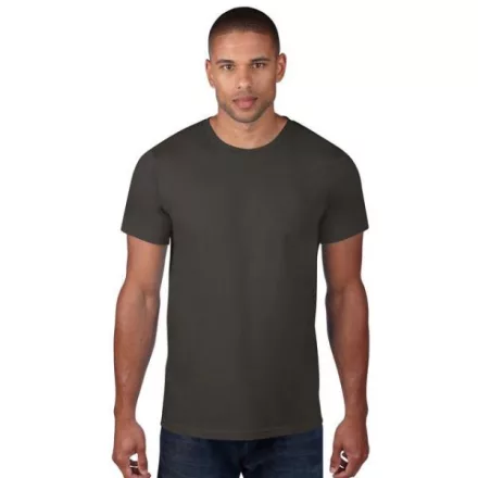 an980sm-s, ANVIL (AN980) nyári rövid ujjú férfi póló,/fésült pamut környakas, Füst/Smoke s