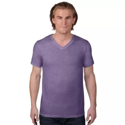an982hp-s, ANVIL (AN982) nyári rövid ujjú férfi póló 100%pamt/fésült pamut V nyakú, Hanga