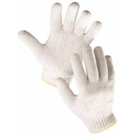   AUK Poliészter/pamut keverékből készült, varratmentes kötött munkavédelmi kesztyű rugalmas mandzsettával.