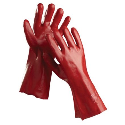 c0107001299100, REDSTART PVC-be mártott kesztyű 35cm, piros