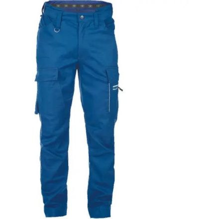 TAURUS  modern szabású munkanadrág formázott oldalvarrásokkal navy színben