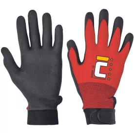 crv_0108000199100 JACDAW piros mártott nylon kesztyű - 10