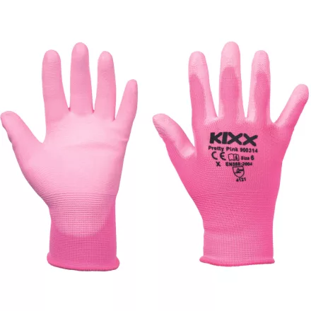 crv_0108010725080 PRETTY PINK kesztyű nylon  P rózsaszín 8