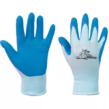 crv_0108011440040 CHUNKY kesztyű nylon, latex tenyér kék 4