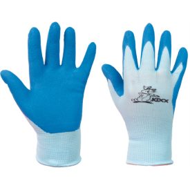   crv_0108011440050 CHUNKY kesztyű nylon, latex tenyér kék 5