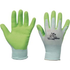   crv_0108011510050 FUDGE kesztyű nylon, latex tenyér zöld 5