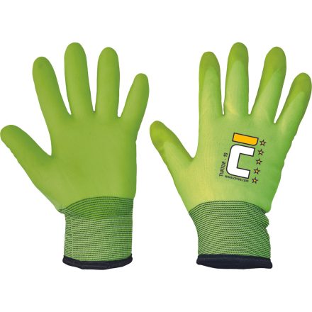 crv_0119001170080 TURTUR téli nylon PVC mártott kesztyű 8
