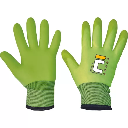 crv_0119001170110 TURTUR téli nylon PVC mártott kesztyű 11