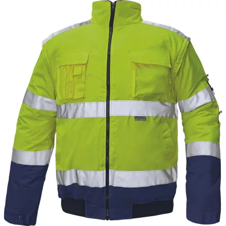 crv_0301007172002 CLOVELLY PILOT dzseki HV sárga/navy M