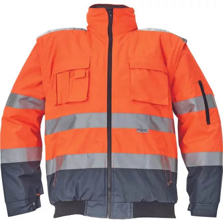crv_0301007191004 CLOVELLY PILOT dzseki HV narancs/navy XL