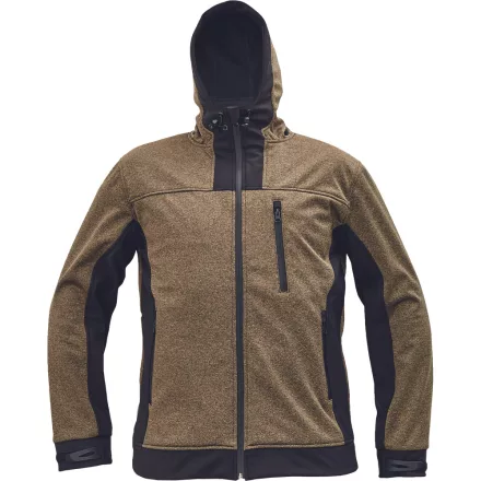 crv_0301058282006 HUYER SOFTSHELL kabát bézs 3XL