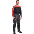 crv_0304006360006 EMERTON hu. póló fekete-narancs 3XL