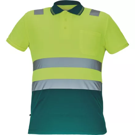 crv_0305005373004 CADIZ HV galléros póló sárga/zöld XL