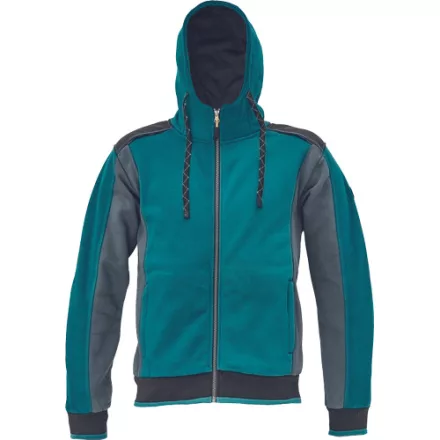 crv_0306007455005 DAYBORO kapucnis kardigán petrol kék XXL