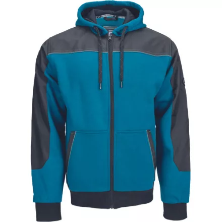 crv_0306007555003 CREMORNE kapucnis kardigán petrol kék L