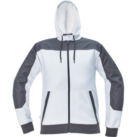 crv_0306007580007 CREMORNE kapucnis kardigán fehér 4XL