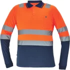 crv_0322000591000 LEON HV póló hosszú ujjú narancs/navy XS