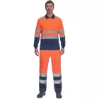 crv_0322000591001 LEON HV póló hosszú ujjú narancs/navy S