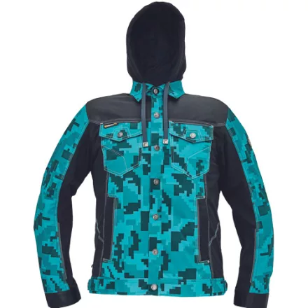 crv_0351000655062 NEURUM CAMOU kapucnis dzseki petrol 62