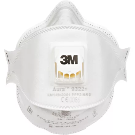 3M 9322+ FFP2 NR D Aura szelepes BLK