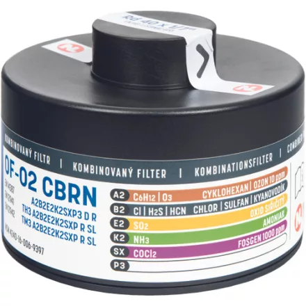 crv_0704019199999 OF-02 CBRN A2B2E2K2SXP3 DR szűrőbetét