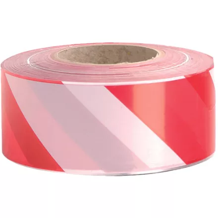 crv_9910000224500 JSP figyelmeztető szal piros/fehér 500m